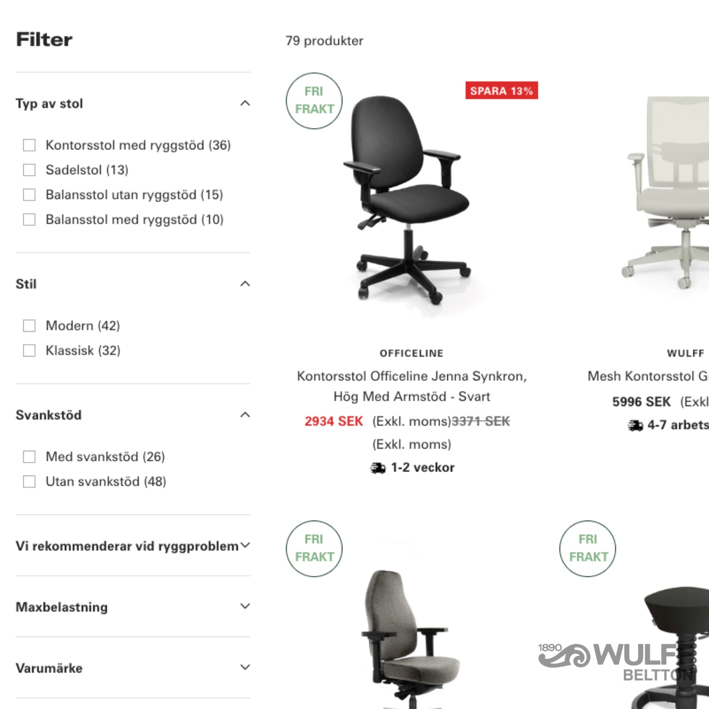 Filtrera efter dina behov och preferenser