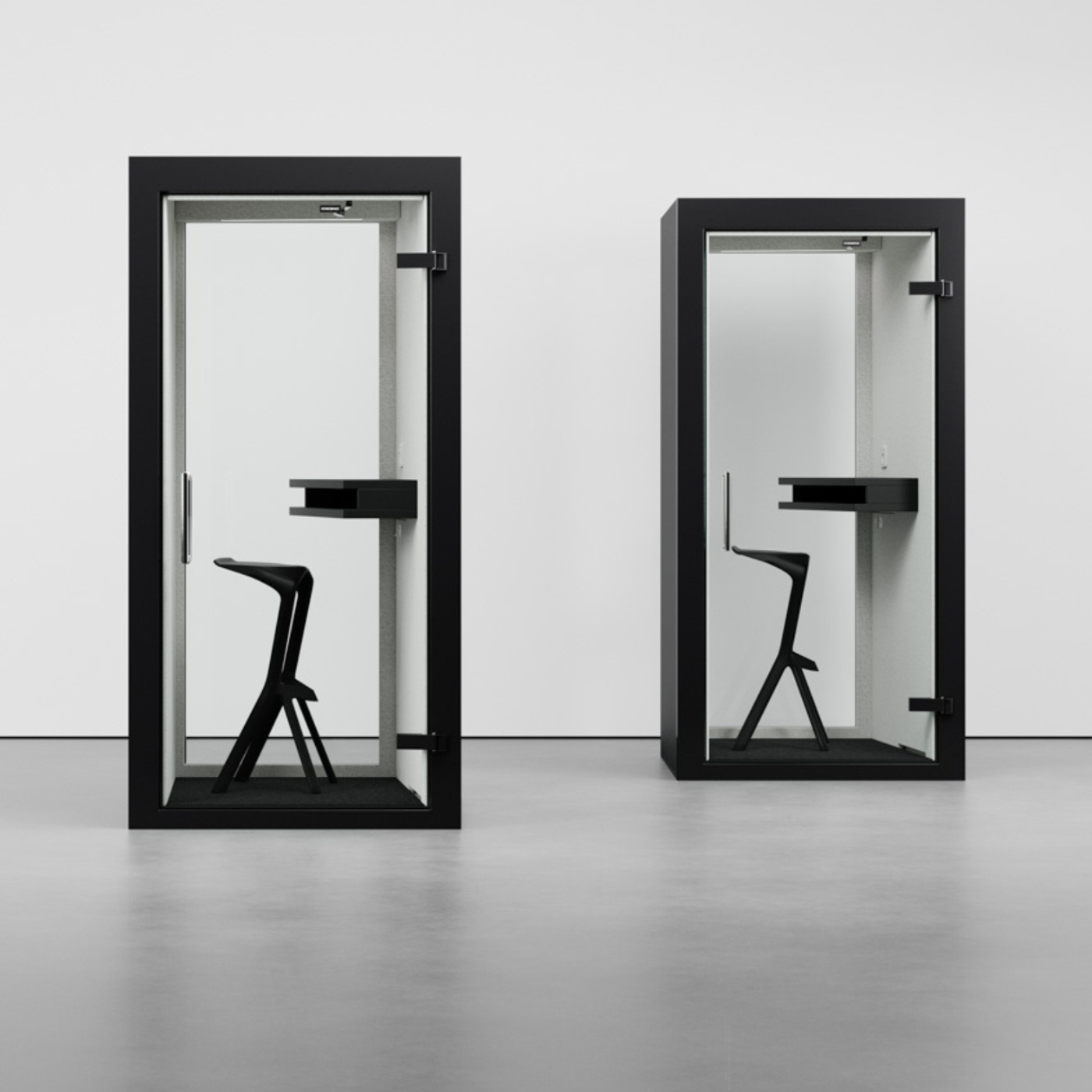 Telefonbås och tysta rum