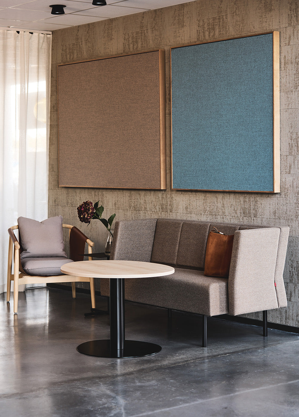 Lyddempende plater og Oppslagstavle Kledd Collage EcoSUND®