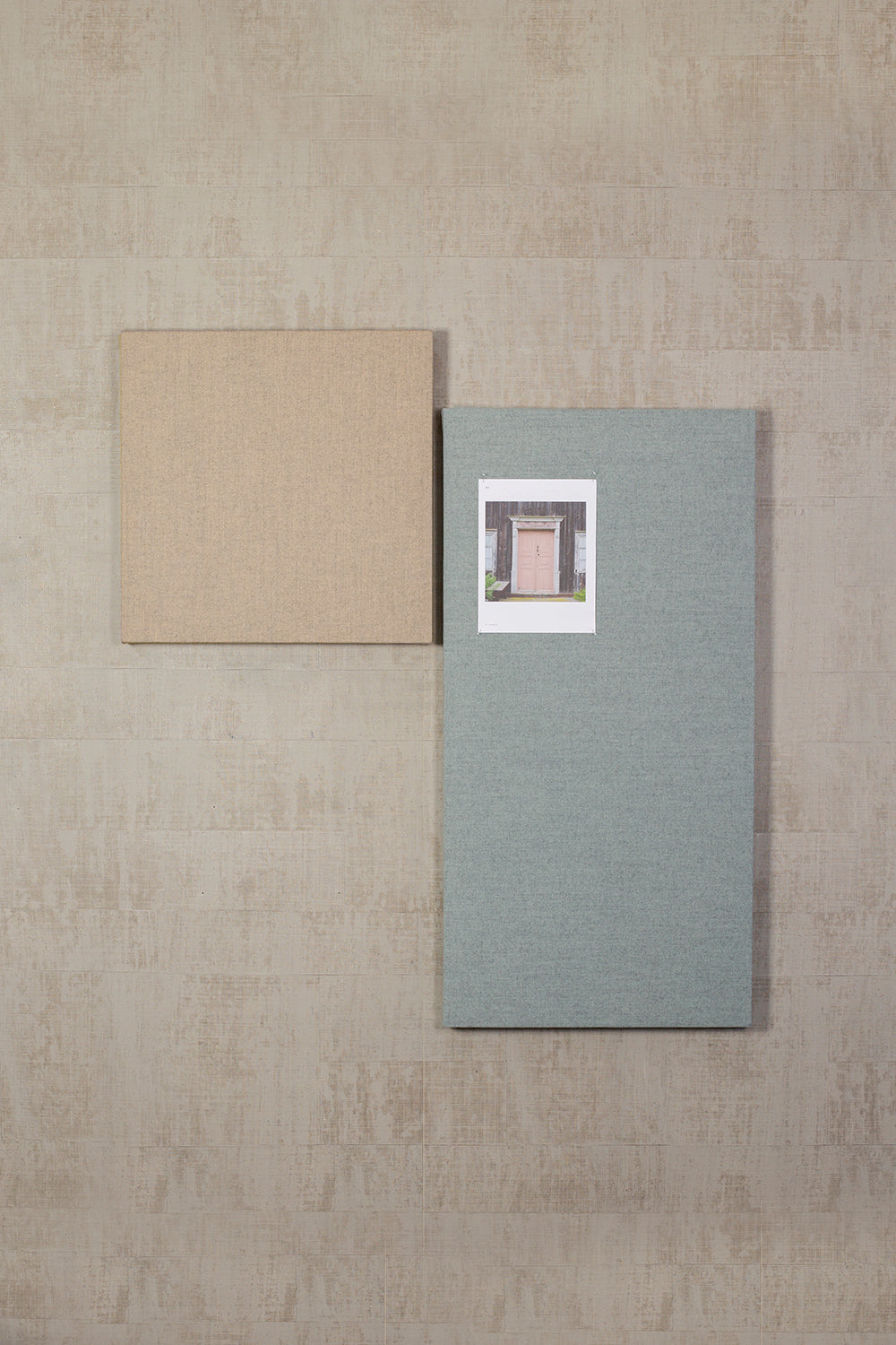 collage anslagstavla och ljudabsorbent