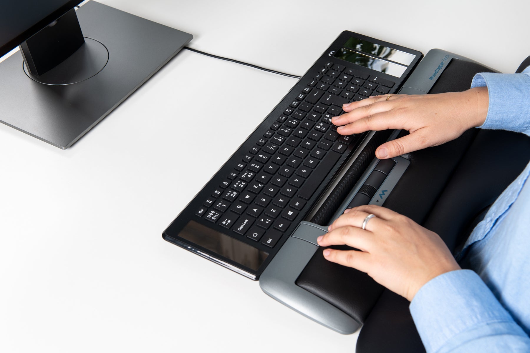 Rullstavsmus Mousetrapper Delta, Ergonomisk Mus