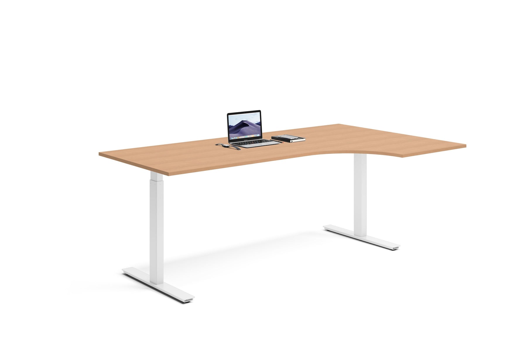 Hjørneskrivebord Høyre 200x120x80cm - Ergofunk Smart