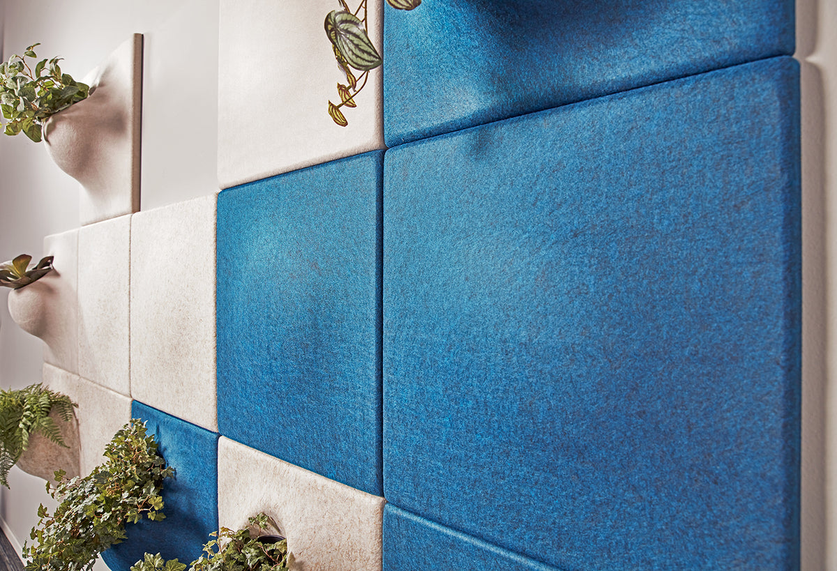 plainpanel i kombination med plantpanel väggabsorbenter