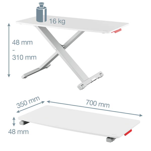 Laptopstativ Hev- og senkbart Leitz Cozy Ergo