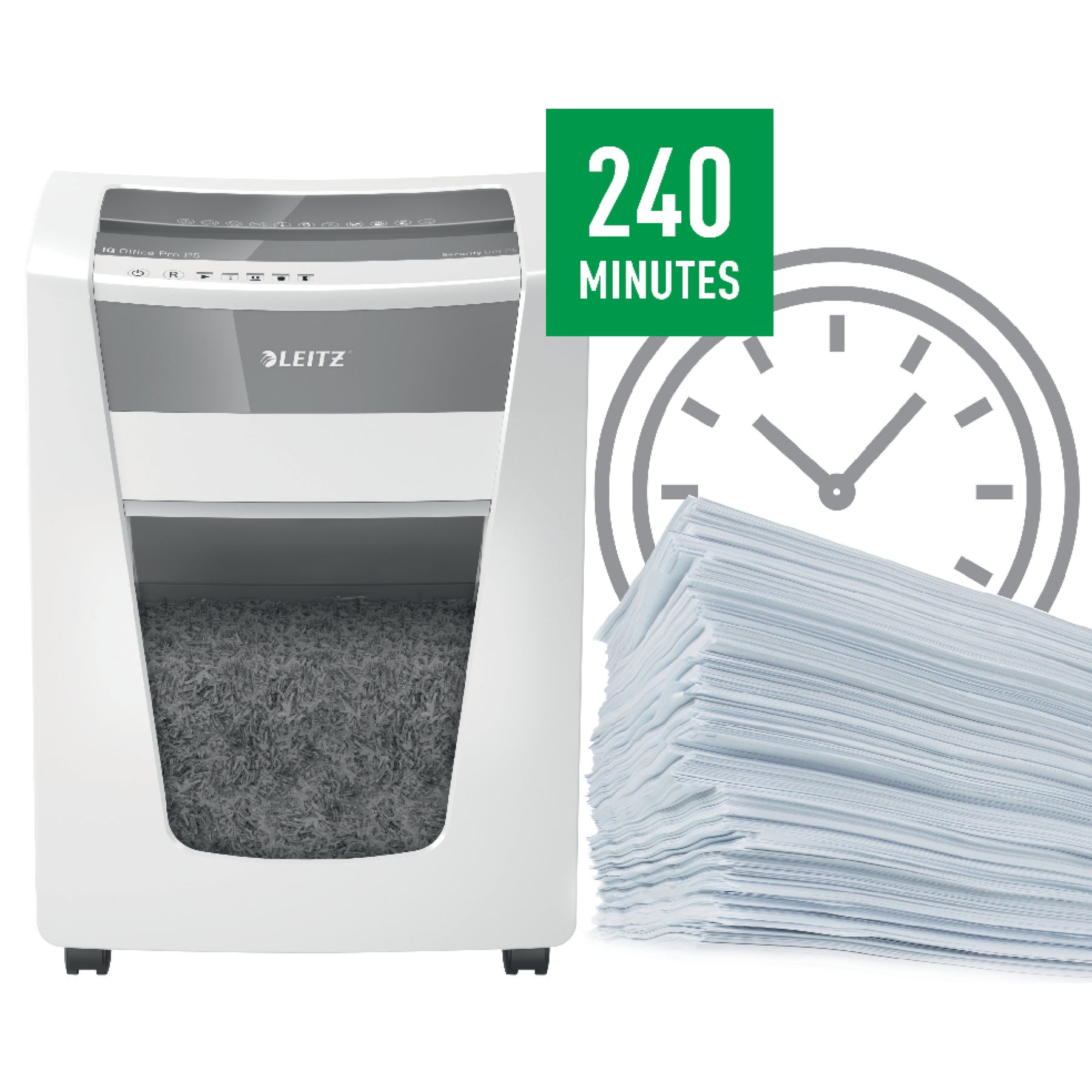 Makuleringsmaskin tverrsnitt P5 | Leitz IQ Office Pro