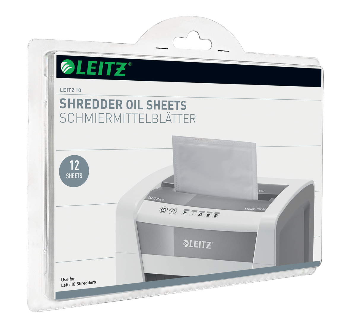 Oljepapir til Leitz IQ makuleringsmaskiner, 12 stk