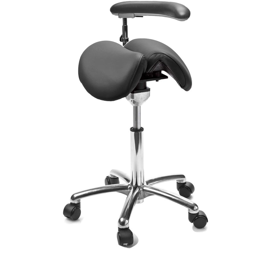 Sadelstol Officeline Polo Split Active - Desinfiserbart kunstskinn