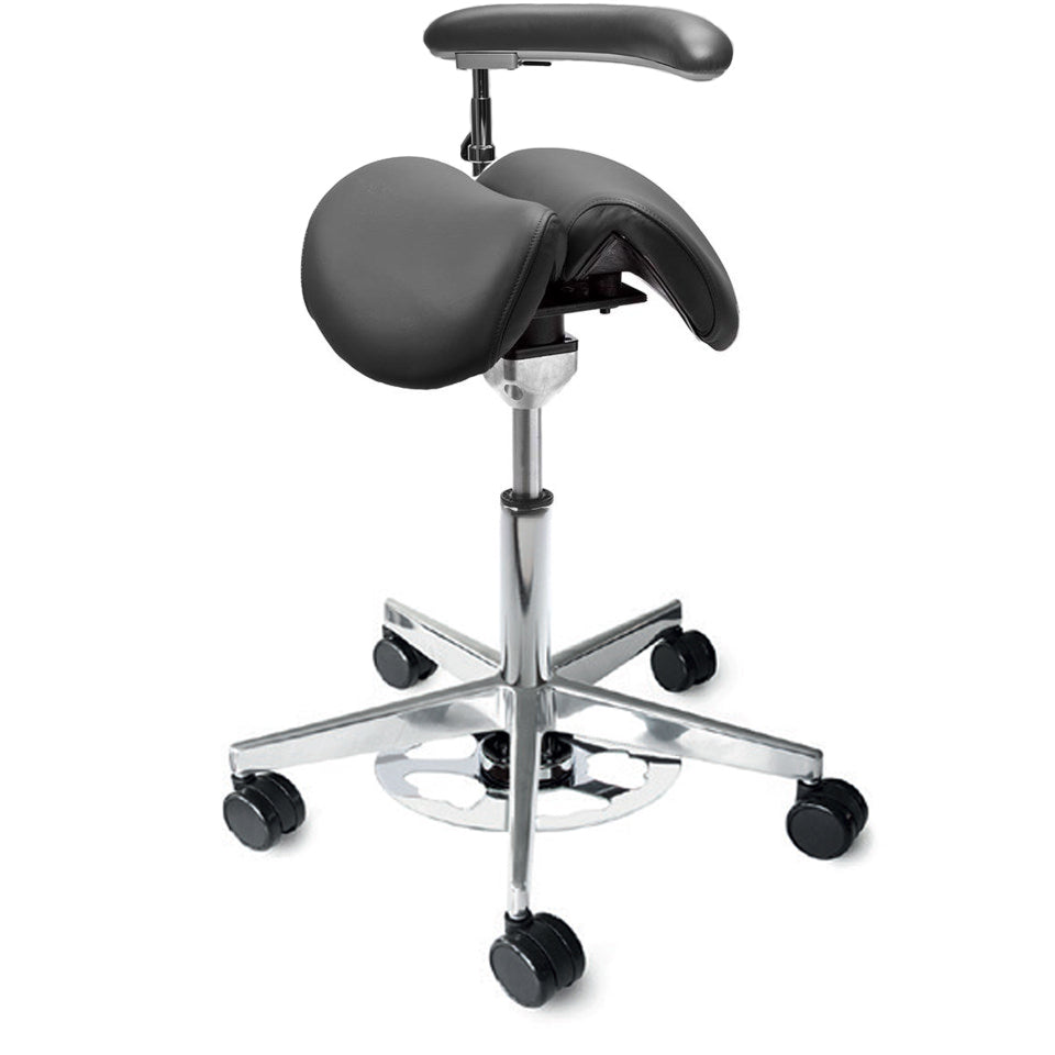 Sadelstol Officeline Polo Split - Kunstskinn