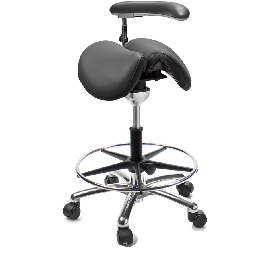 Sadelstol Officeline Polo Split - Kunstskinn