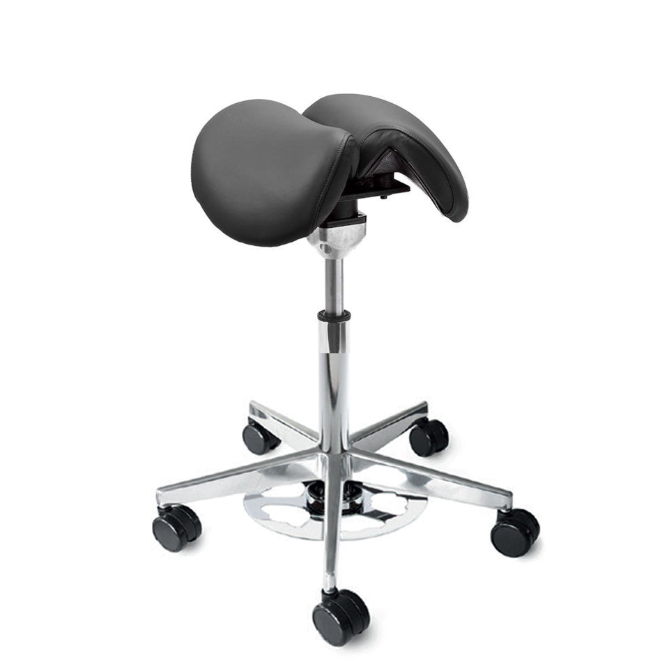 Sadelstol Officeline Polo Split Active - Desinfiserbart kunstskinn
