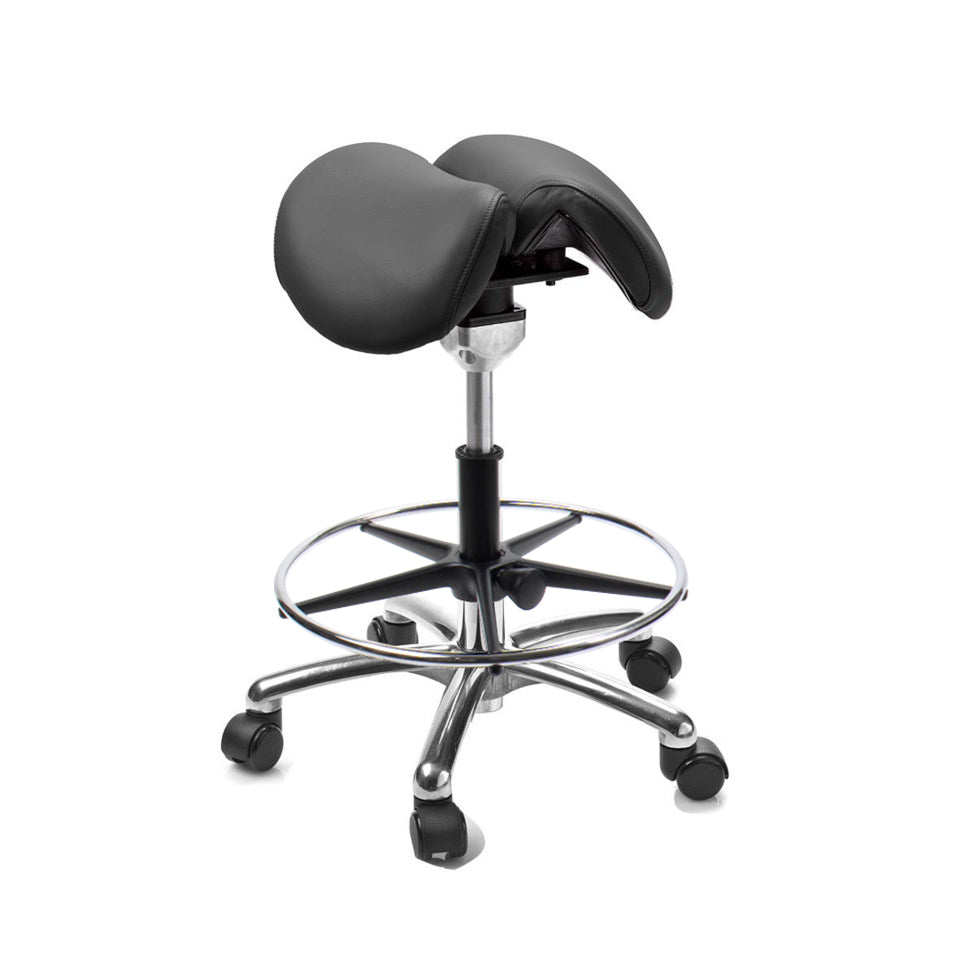 Sadelstol Officeline Polo Split Active - Desinfiserbart kunstskinn