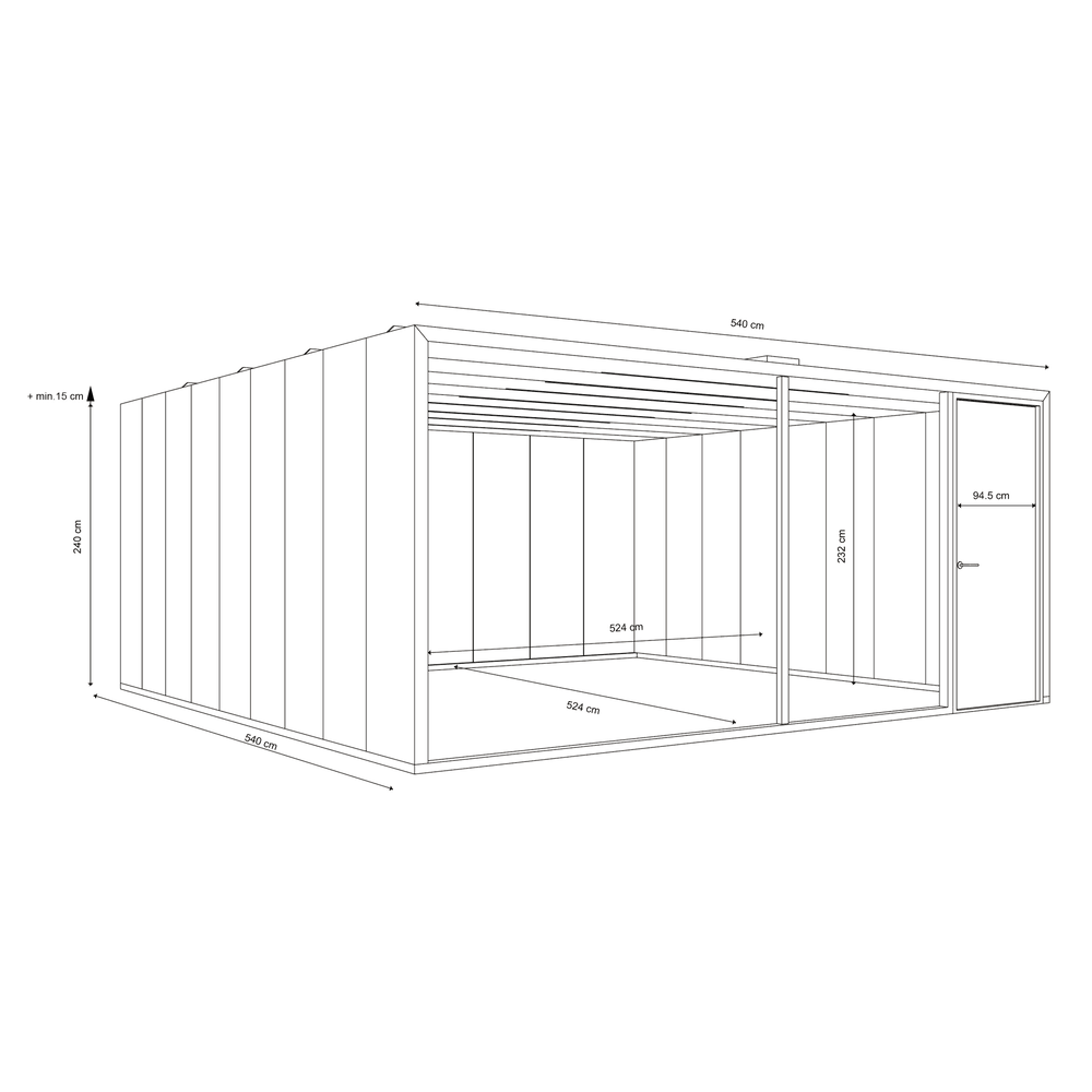 Måttritning Lohko Flex14 | 10–12 personer