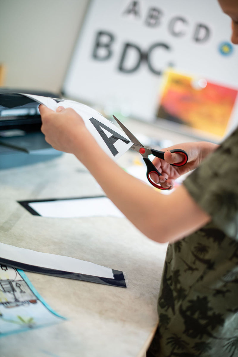 Magnetisk pakke førskolemobil – Lag flashcards (whiteboard + Xyron 850 + magnetisk laminat)