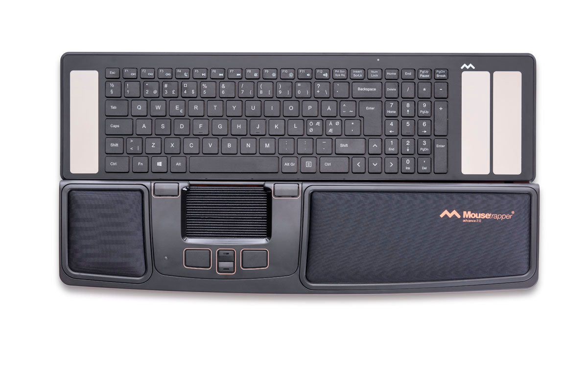 Mousetrapper Advance 2.0, Ergonomisk Mus med pekematte, USB