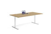 200 x 80 höj och sänkbara skrivbord ek-vit