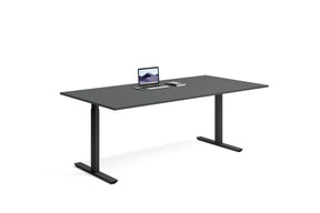 200 x 80 höj och sänkbara skrivbord svart-svart