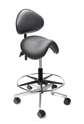 Sadelstol Officeline Polo M Active - Desinfiserbart kunstskinn