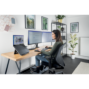 Fotstøtte Kensington SoleMate Elite SmartFit Pro grå
