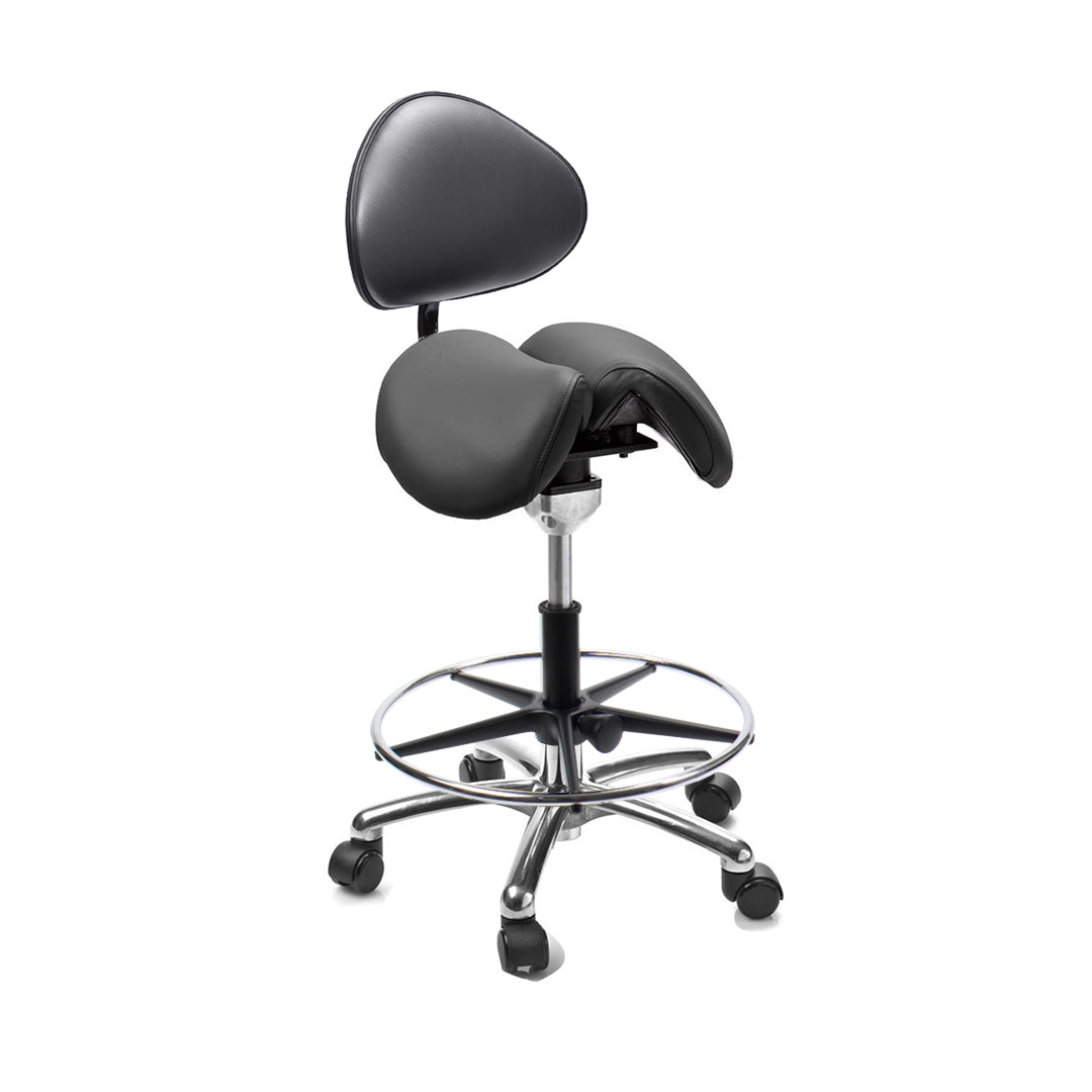 Sadelstol Officeline Polo Split Active - Desinfiserbart kunstskinn