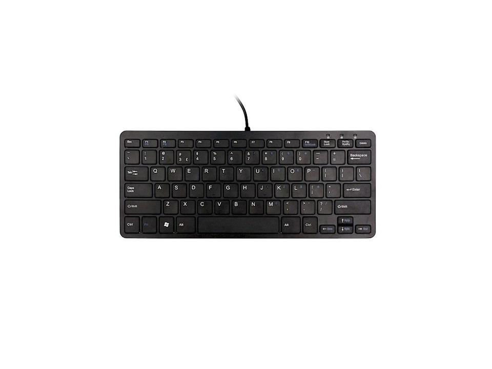 R-GO Tools Ergo Compact Keyboard | Nordiskt Tangentbord Svart - Wulff Beltton