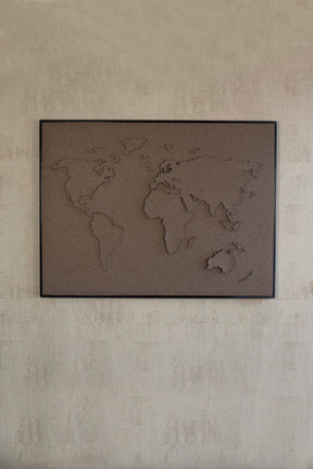 Lydabsorberende Kunst Verdenskart | Tell-Us EcoSUND®